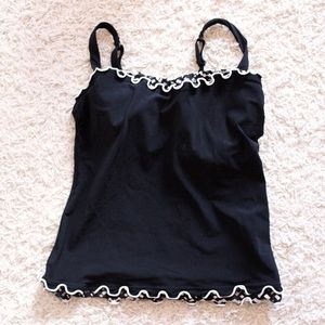 Black Tankini Top Swimsuit 34D